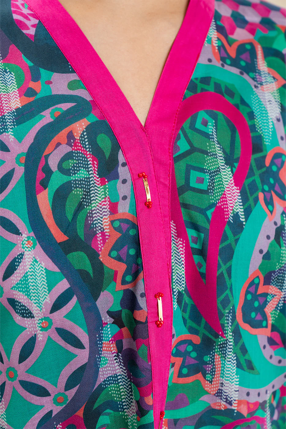 PRINTED LAWN SHIRT (PRET) - Image 5