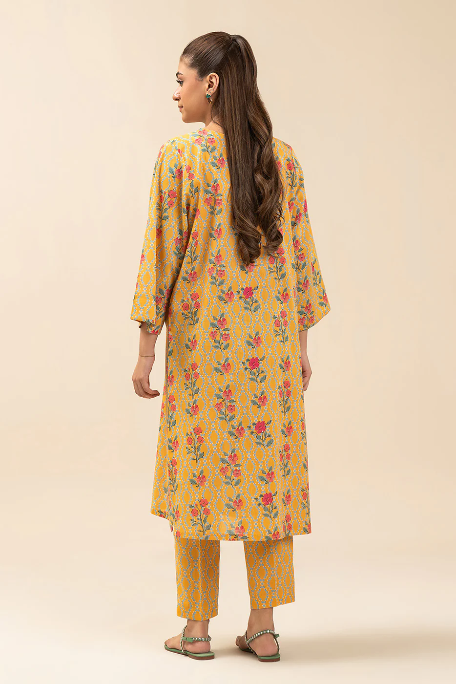 2 PIECE PRINTED WAY SLUB SUIT (PRET) - Image 4