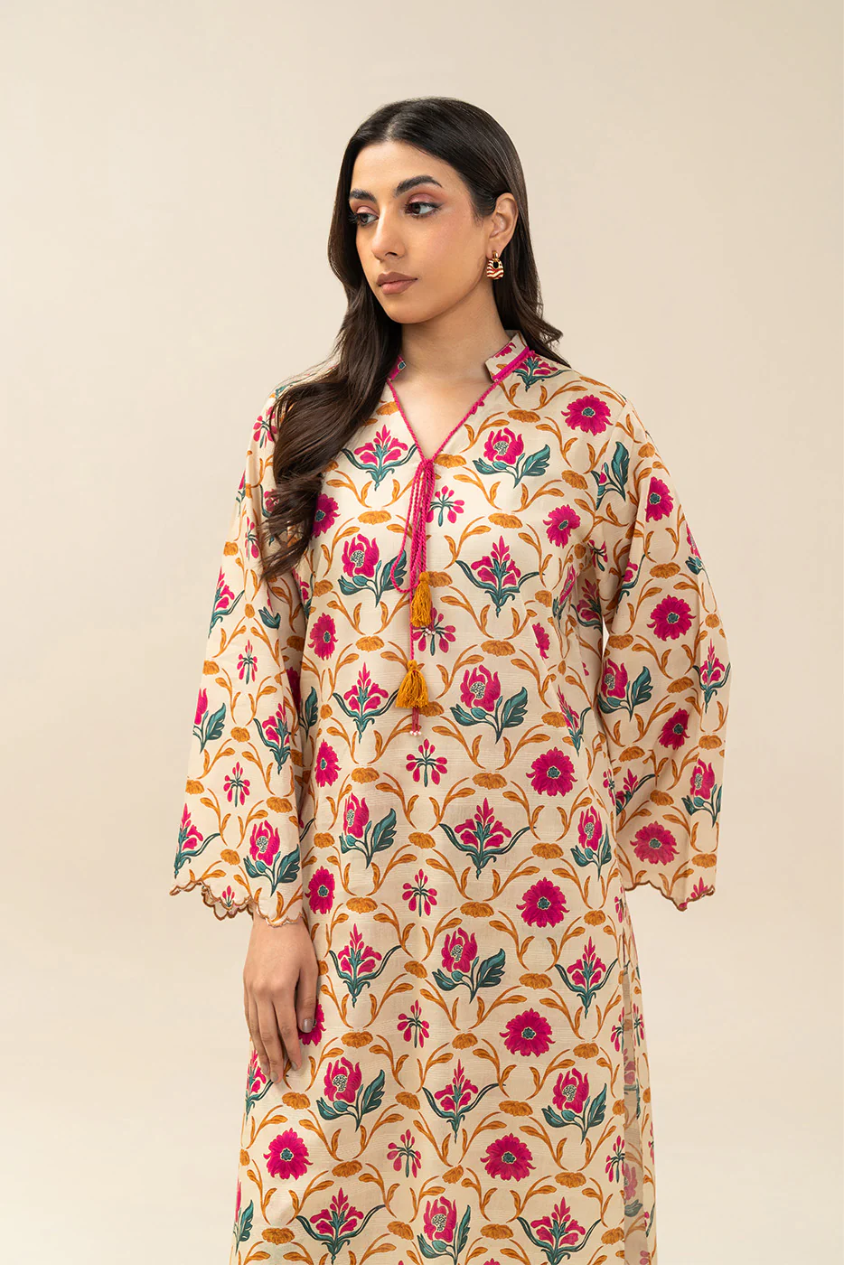2 PIECE PRINTED DORIA LAWN SUIT (PRET) - Image 3
