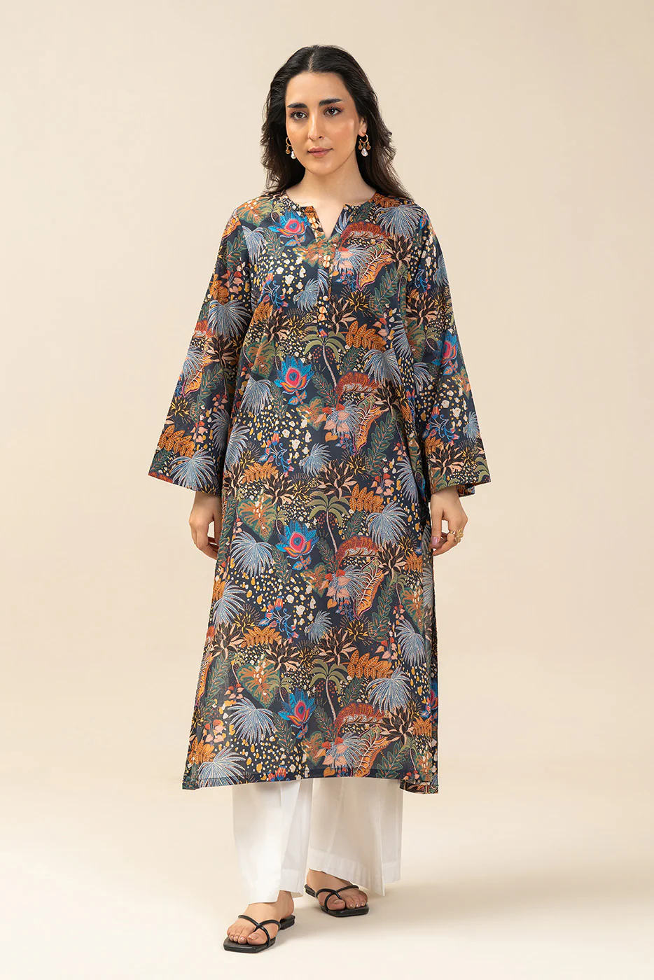 PRINTED LAWN SHIRT (PRET) - Image 2