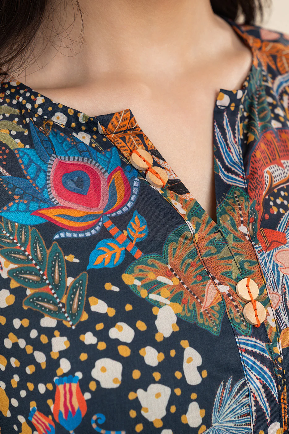 PRINTED LAWN SHIRT (PRET) - Image 5