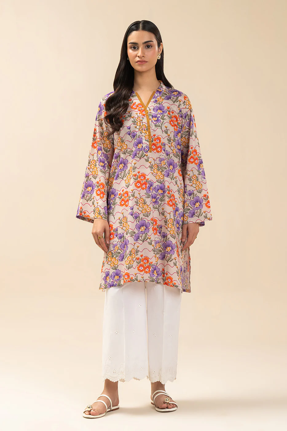 PRINTED LAWN SHIRT (PRET) - Image 2