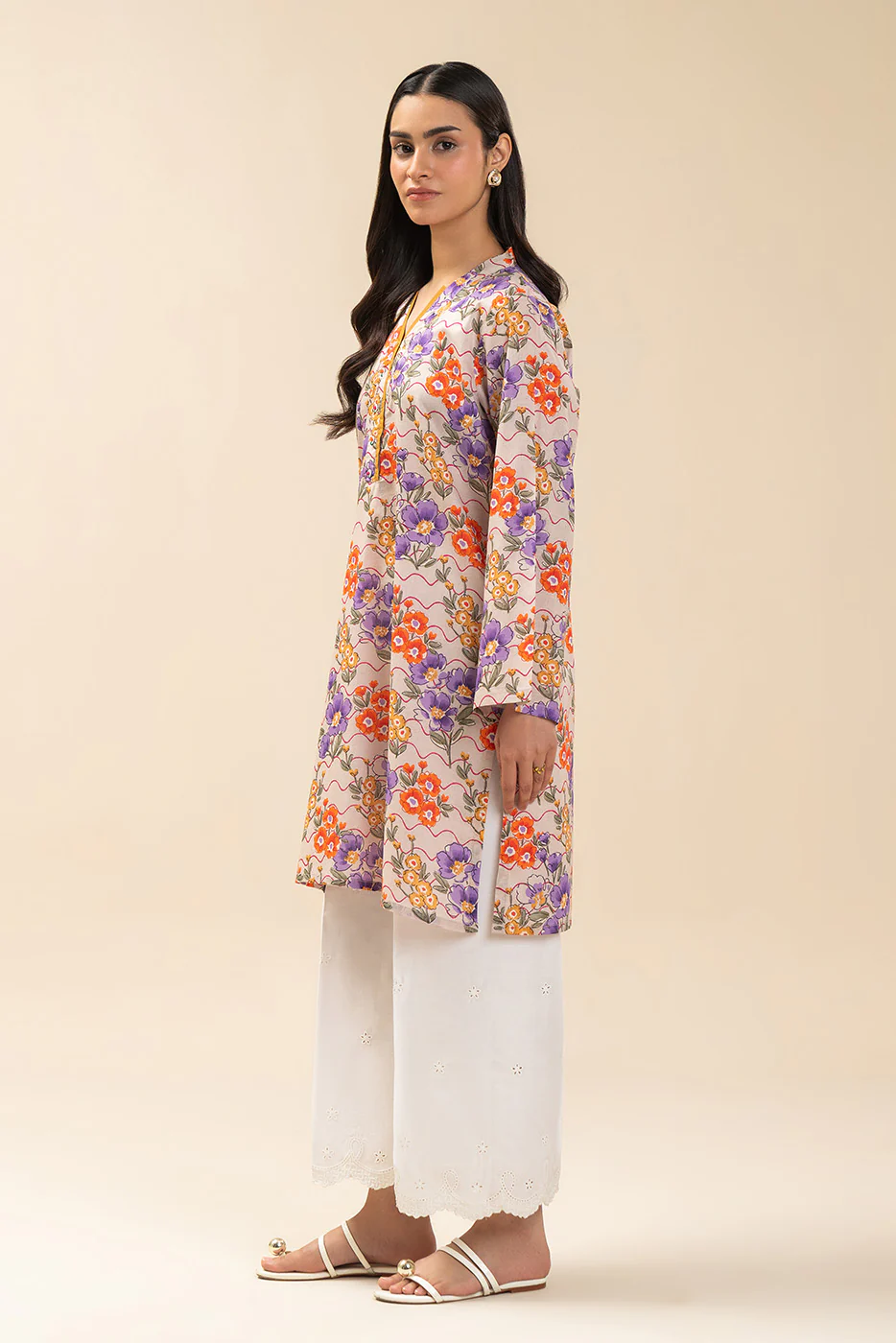 PRINTED LAWN SHIRT (PRET) - Image 3