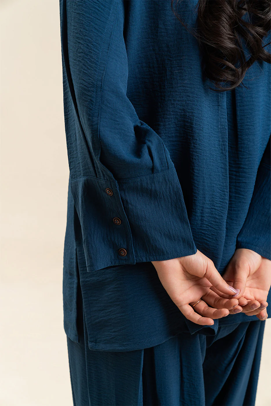 BASIC YARN DYED CO-ORD SET (FLOW) - Image 6