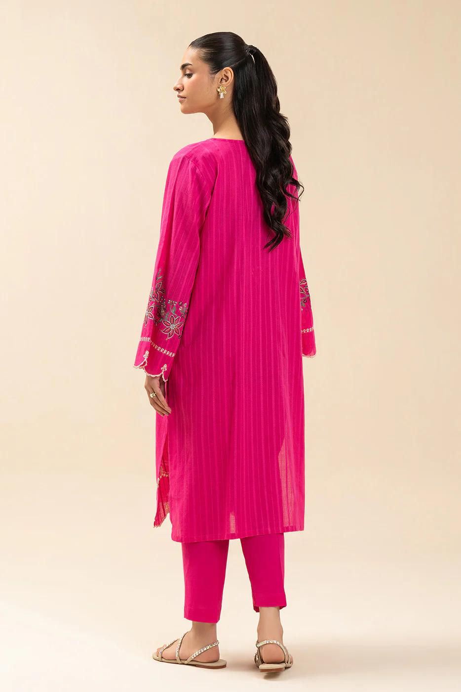 2 PIECE EMBROIDERED NENO KARA SUIT (PRET) - Image 4