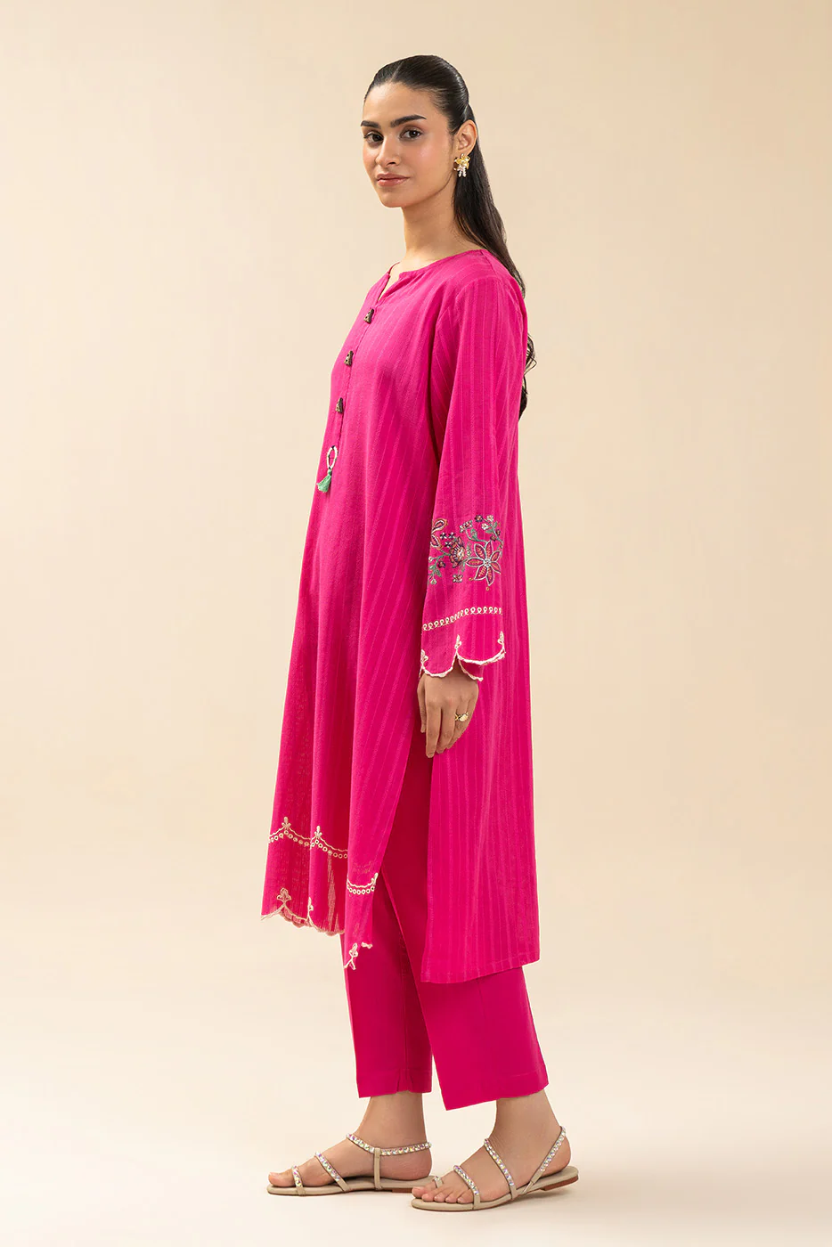 EMBROIDERED NENO KARA SHIRT (PRET) - Image 2