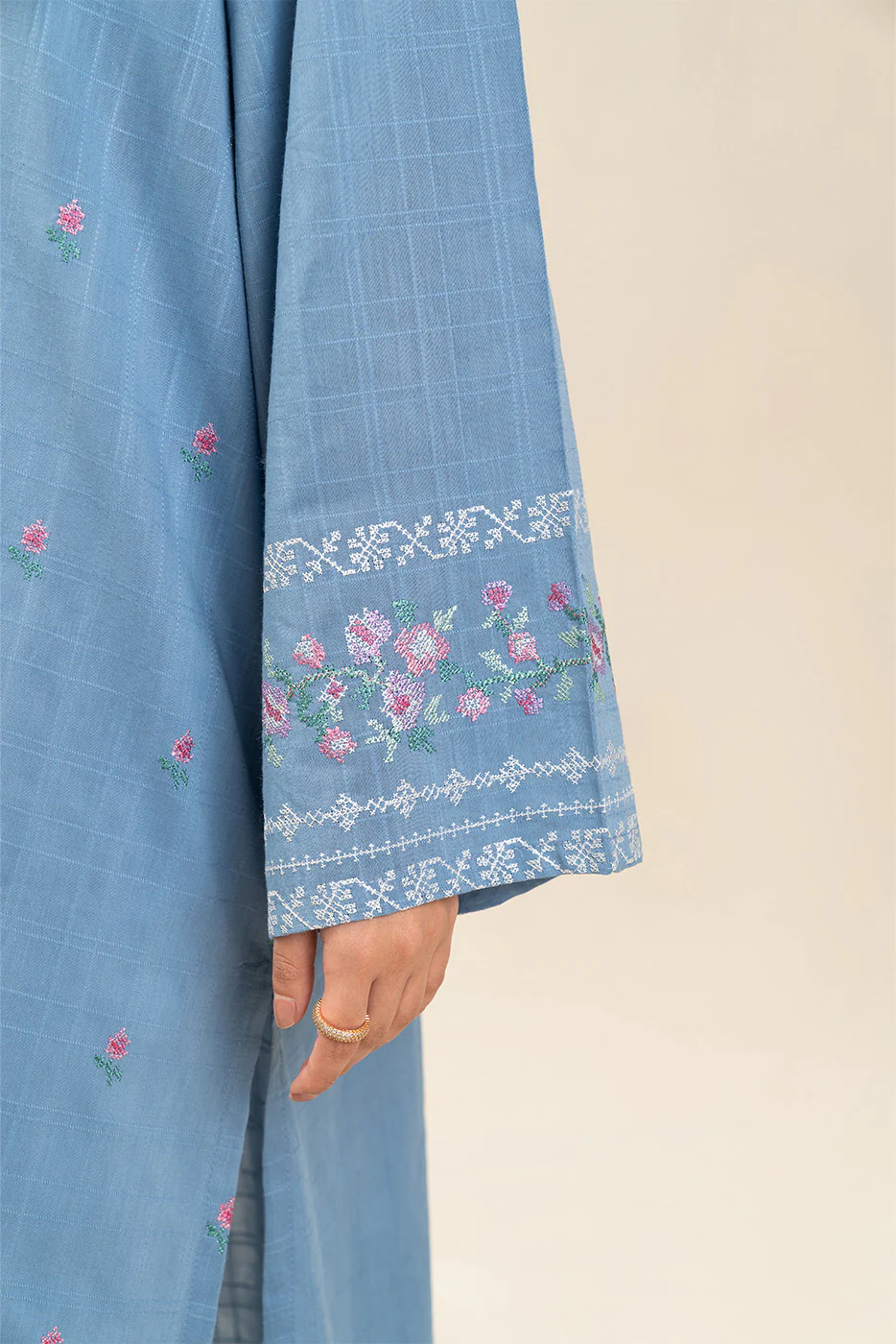 EMBROIDERED DORIA SHIRT (PRET) - Image 6