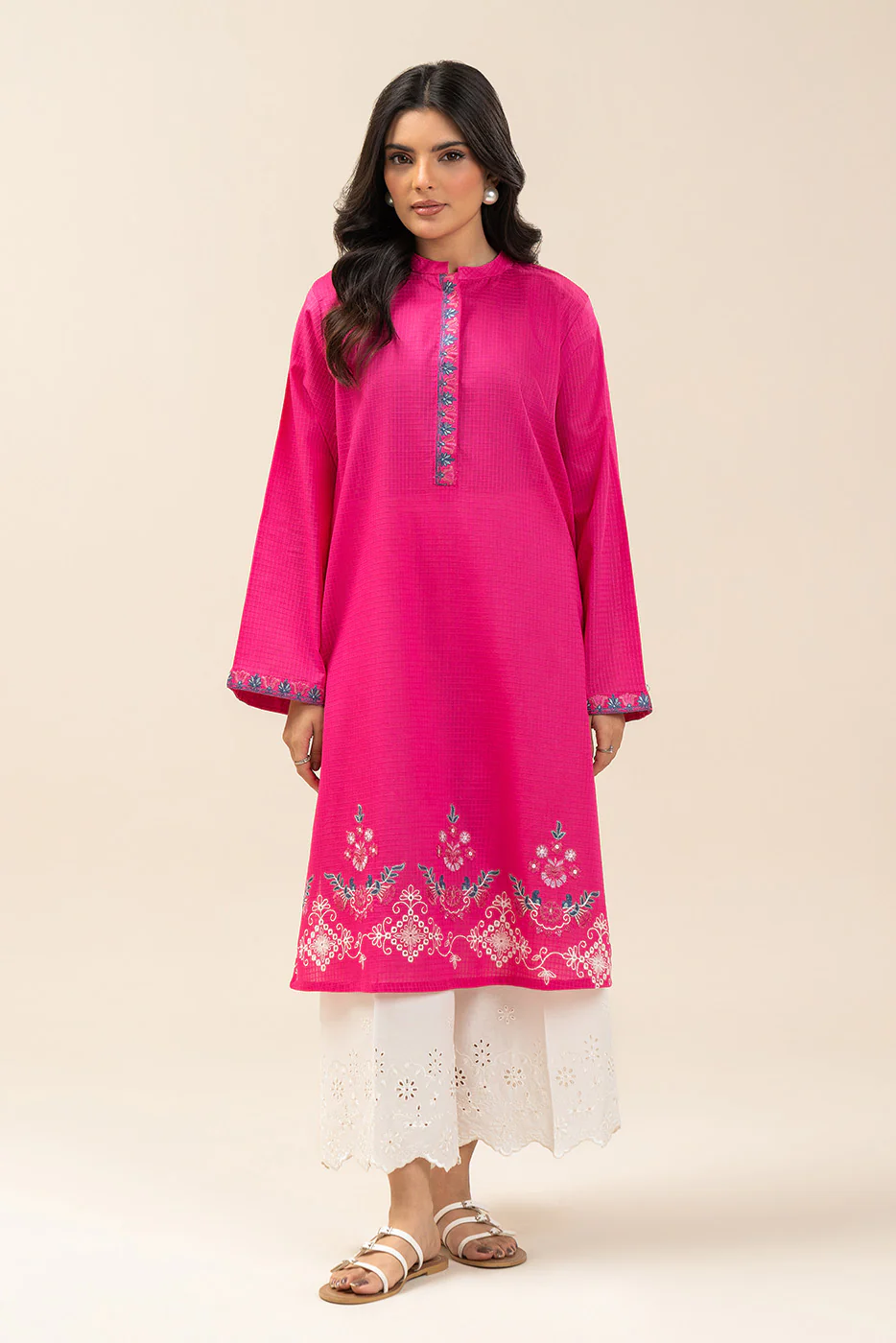 EMBROIDERED DORIA SHIRT (PRET) - Image 2