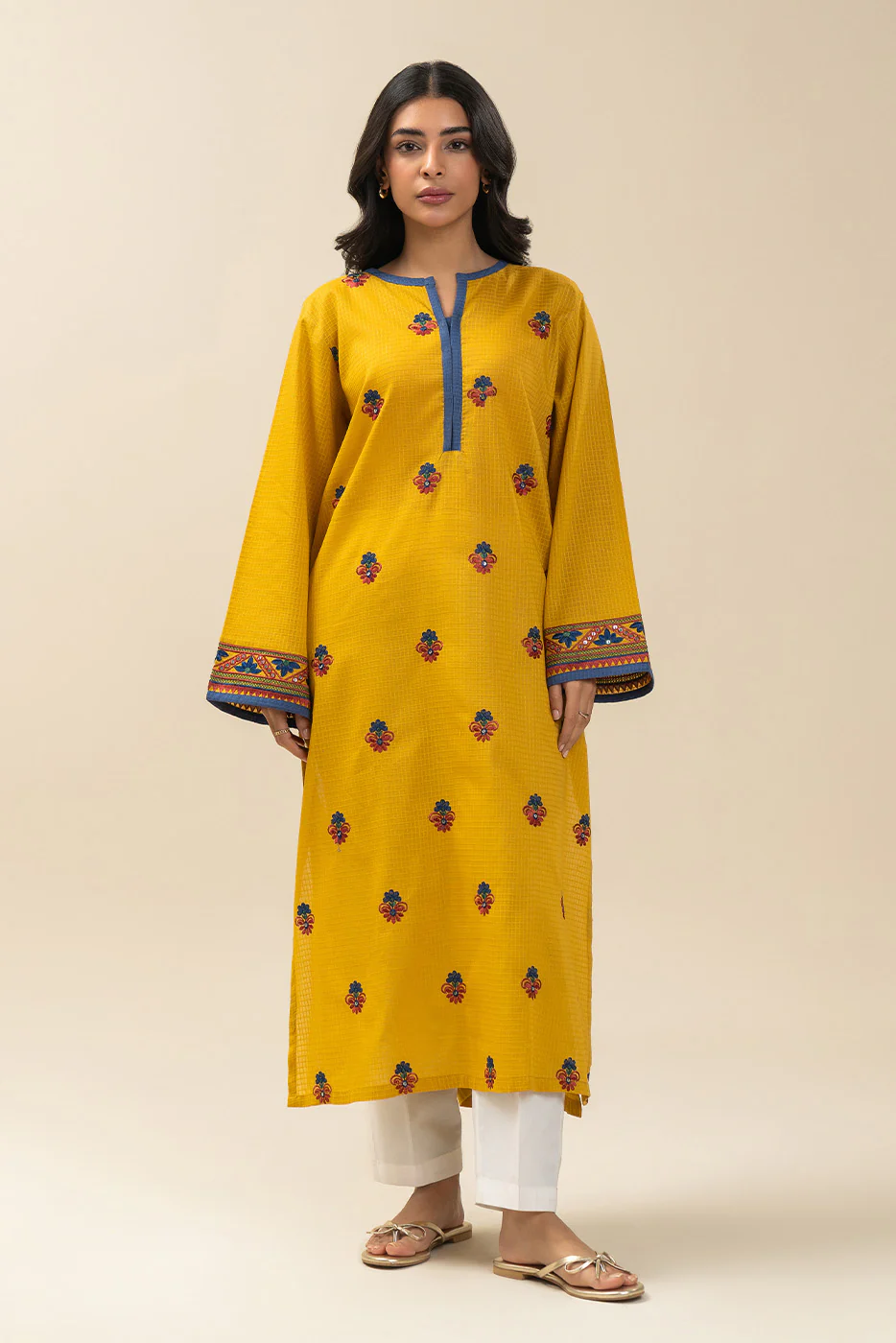 EMBROIDERED DORIA SHIRT (PRET) - Image 2