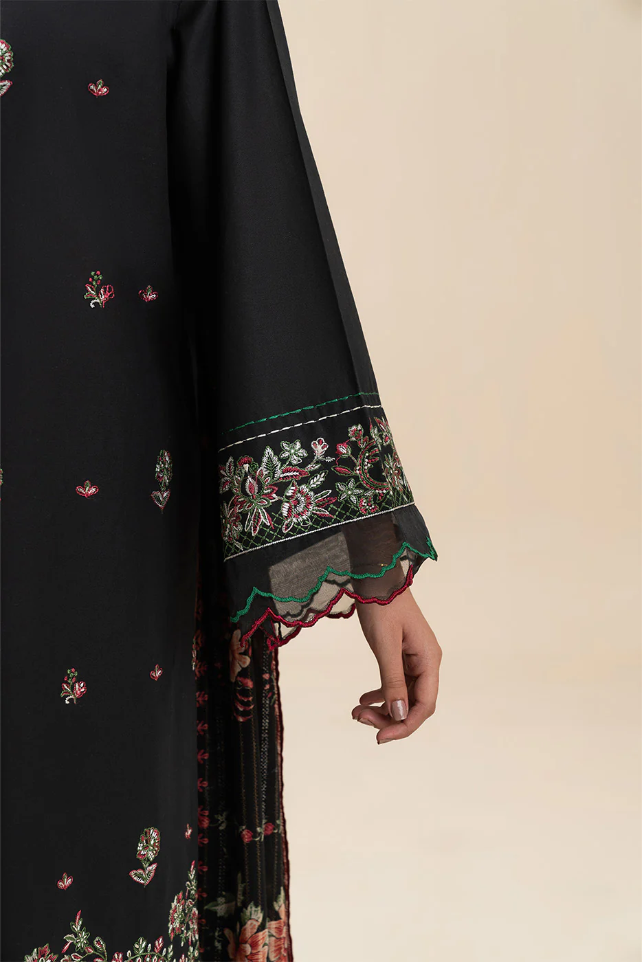 3 PIECE EMBROIDERED LAWN SUIT-SPRING NIGHT (UNSTITCHED) - Image 6