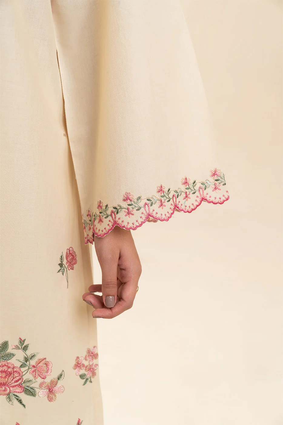 2 PIECE EMBROIDERED LAWN SUIT-SPRING SAGE (UNSTITCHED) - Image 6