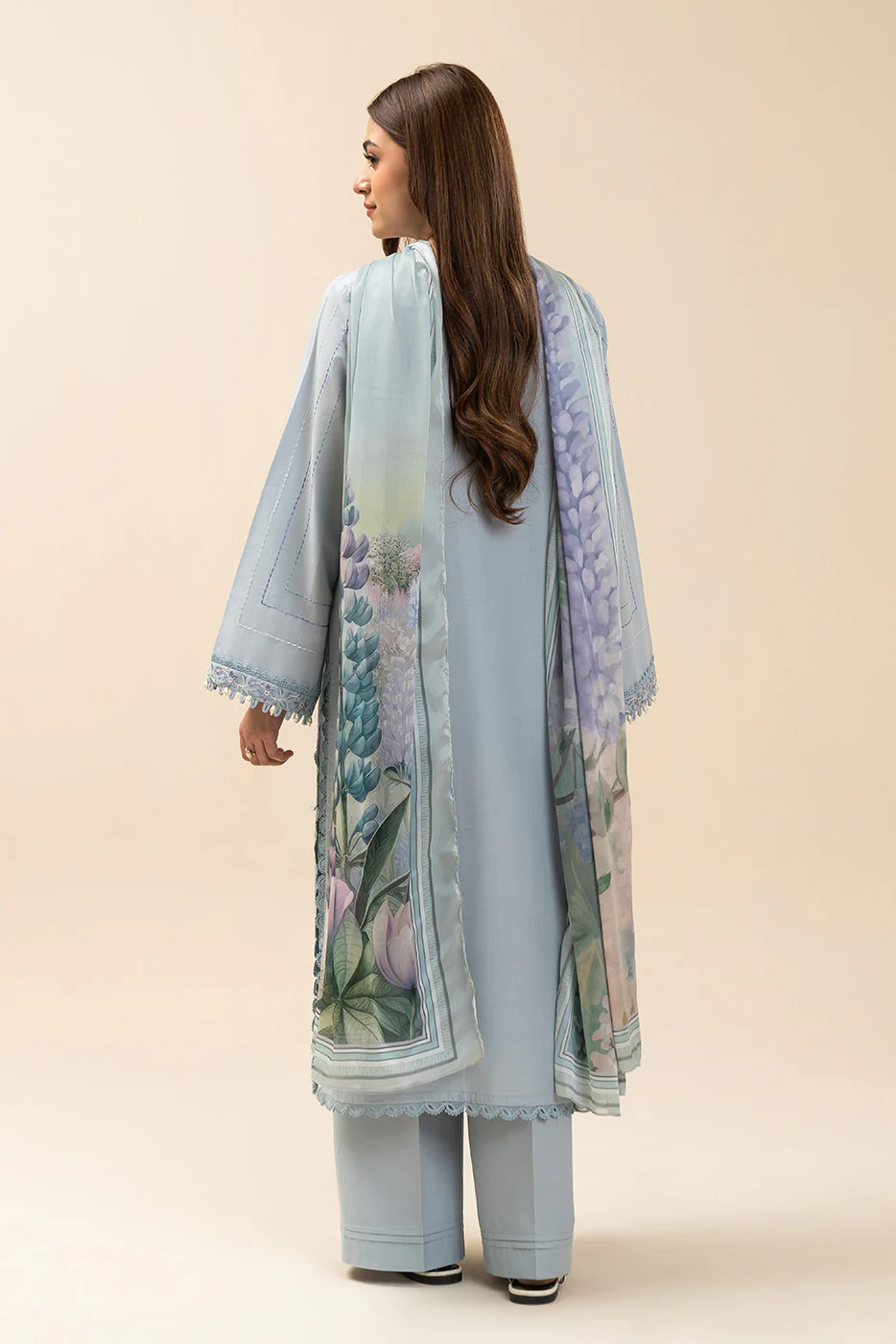 2 PIECE EMBROIDERED LAWN SUIT-MORNING DEW (UNSTITCHED) - Image 4