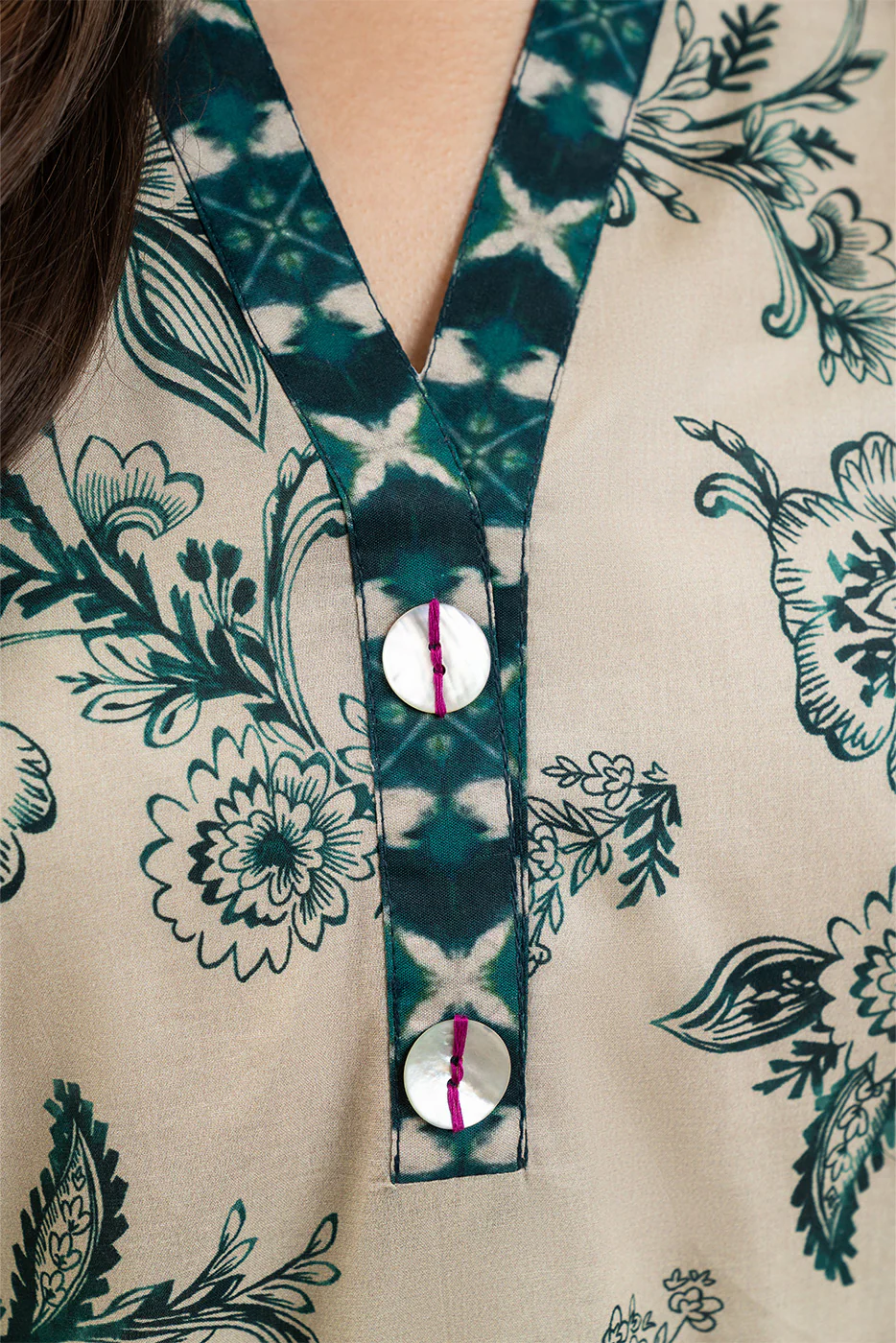 2 PIECE EMBROIDERED LAWN SUIT-EMERALD GARDENS (UNSTITCHED) - Image 5