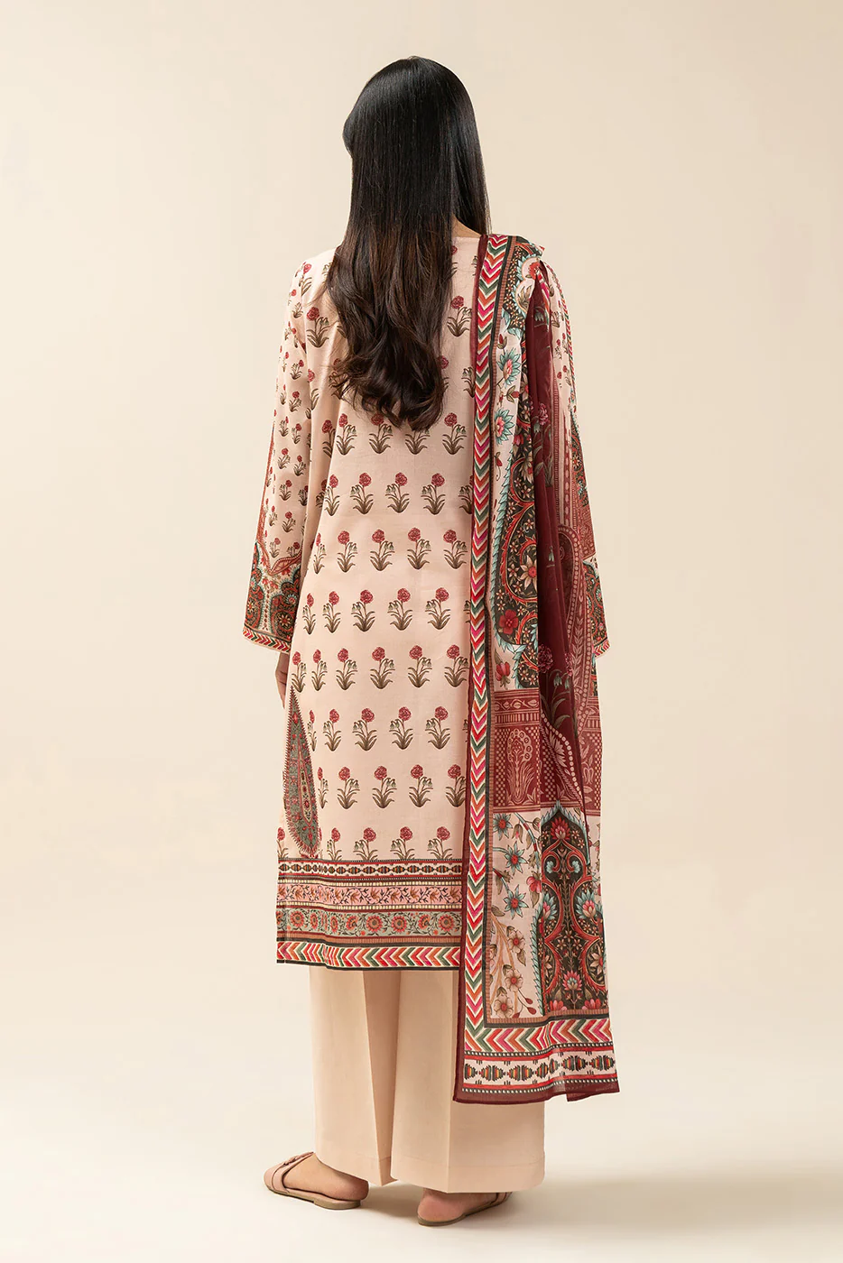 3 PIECE EMBROIDERED LAWN SUIT-ORCHARD ARCH (UNSTITCHED) - Image 6
