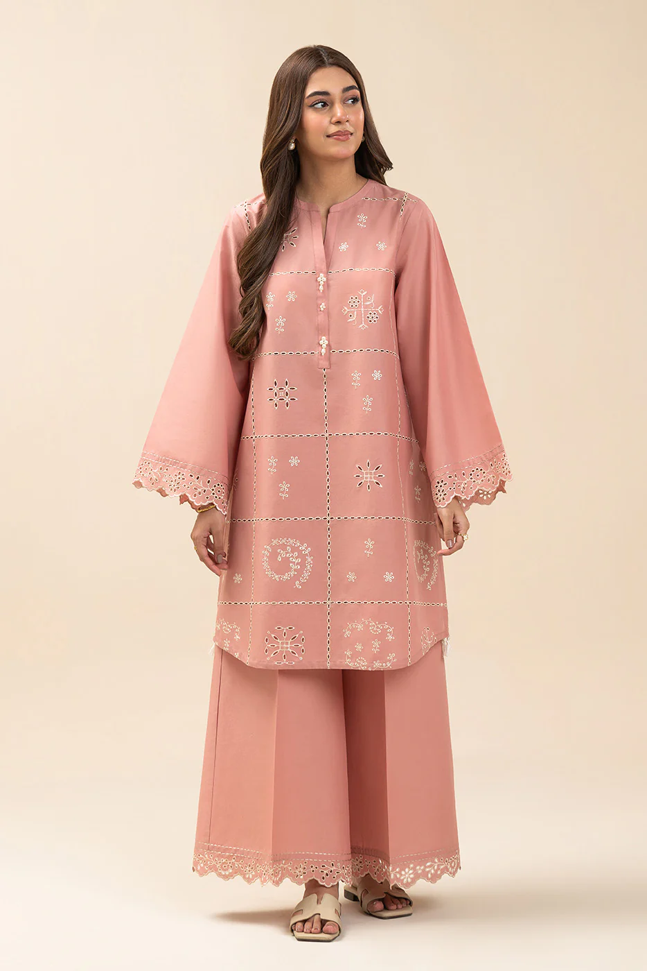 2 PIECE EMBROIDERED LAWN SUIT-MEADOW MIST (UNSTITCHED) - Image 2