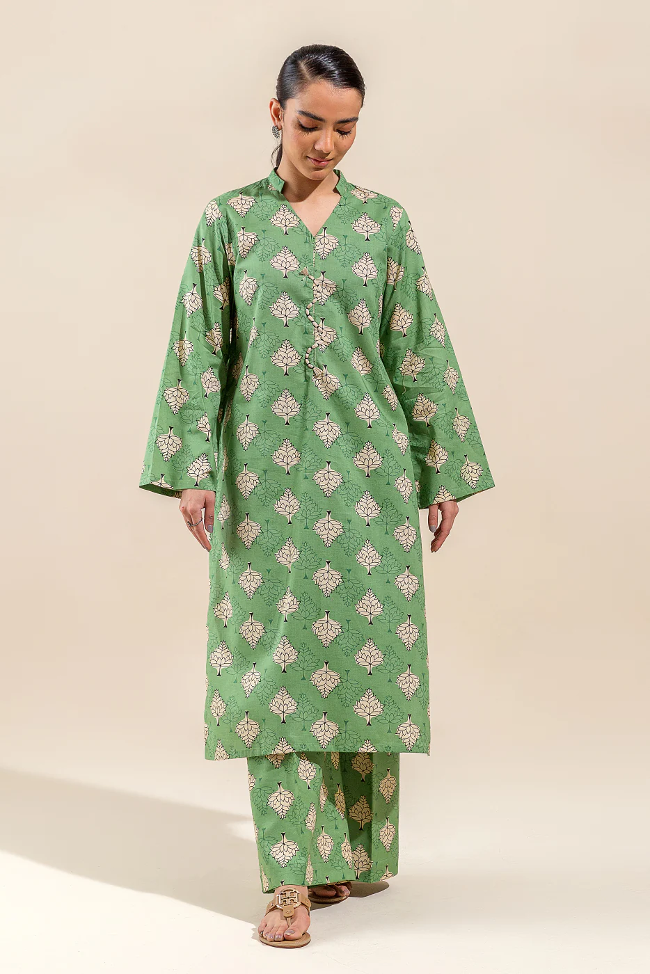 2 PIECE PRINTED LAWN SUIT-MOSSES CHARM (UNSTITCHED) - Image 2