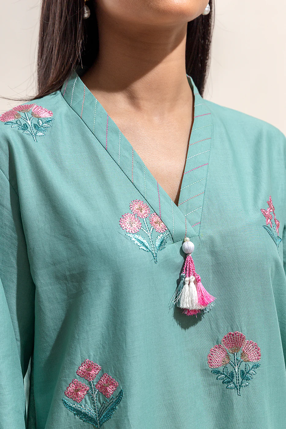 2 PIECE EMBROIDERED LAWN SUIT-DREAM ORNATE (UNSTITCHED) - Image 5