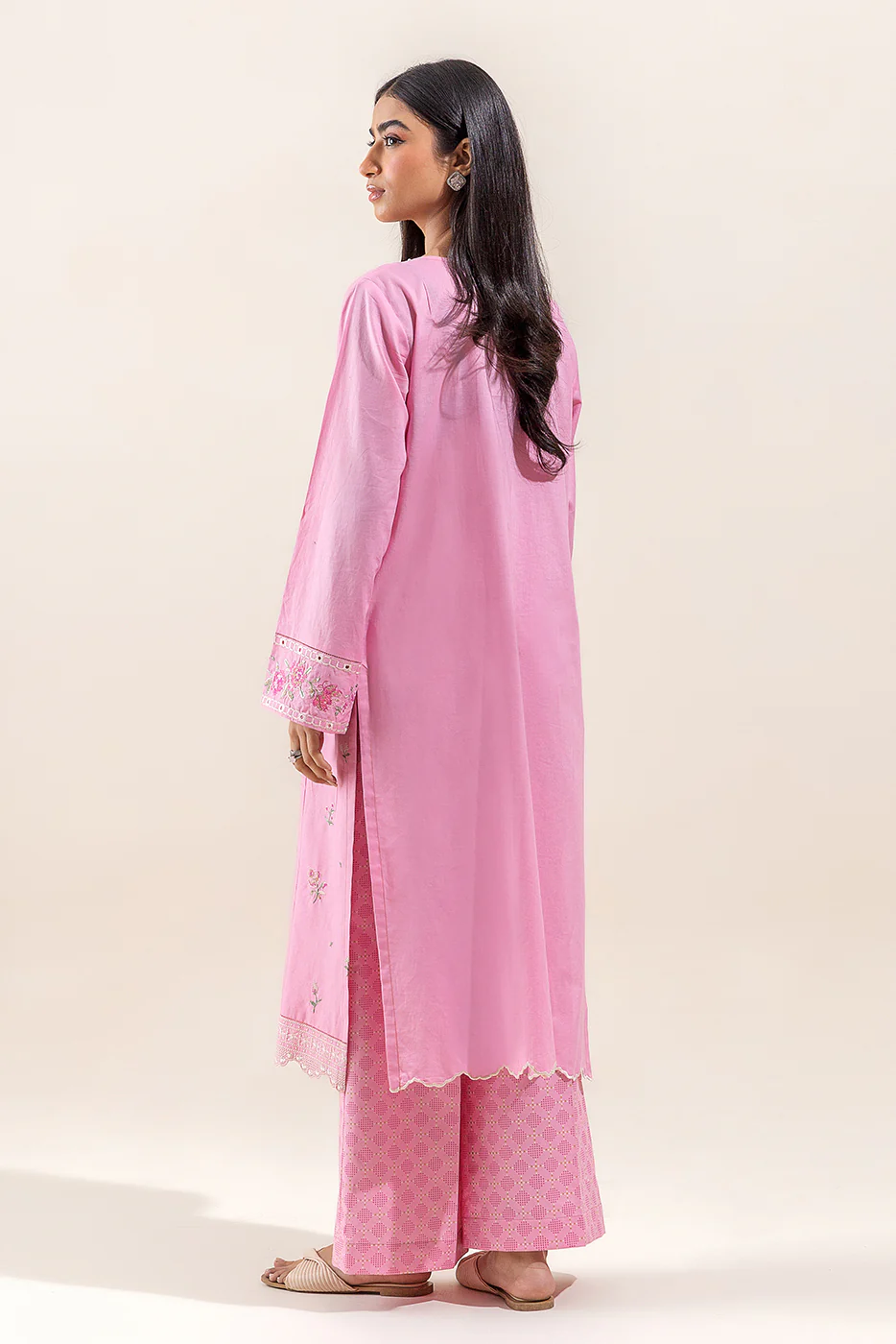 2 PIECE EMBROIDERED LAWN SUIT-CHERRY BLOSSOM (UNSTITCHED) - Image 5