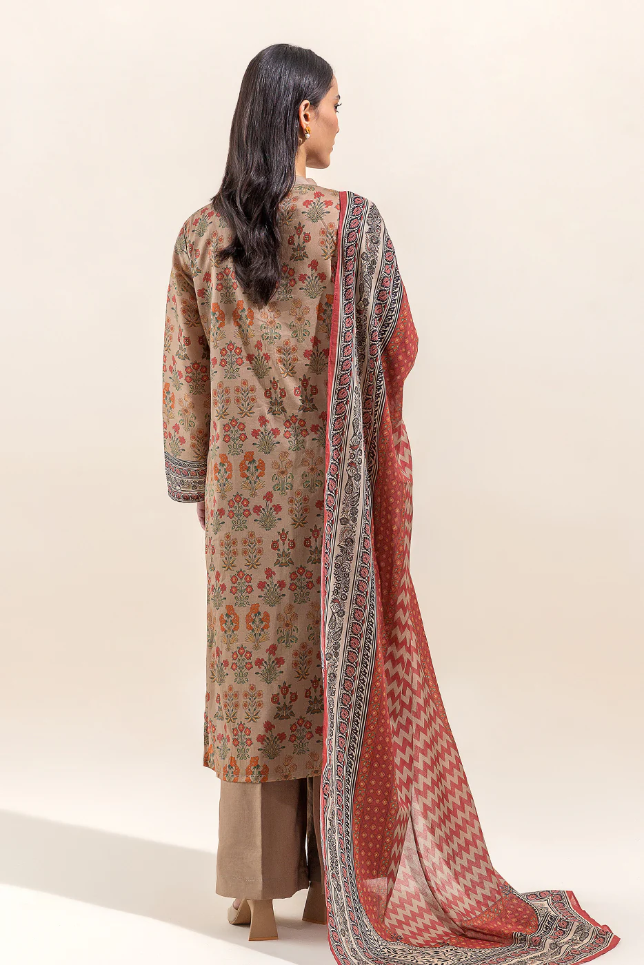 3 PIECE PRINTED LAWN SUIT-HAZEL JOY (UNSTITCHED) - Image 5