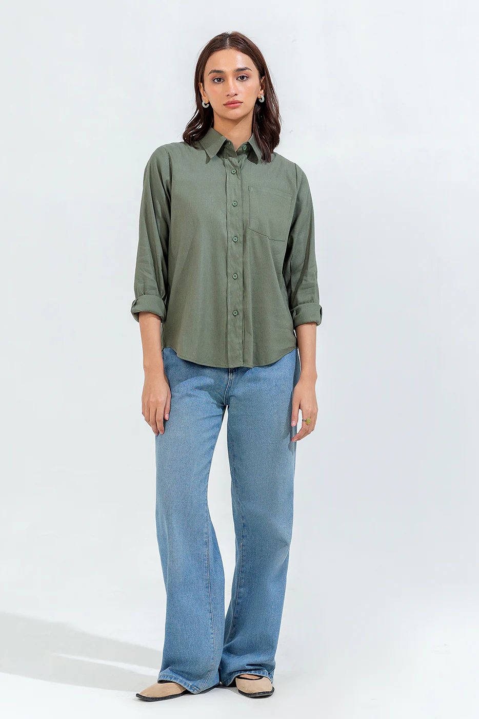 BASIC BUTTON-THROUGH SHIRT - Image 2