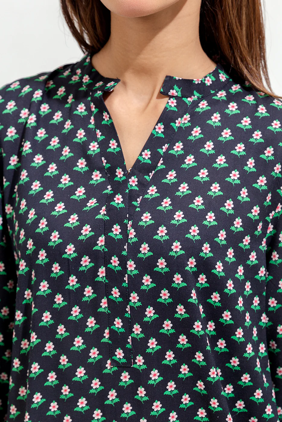 2 PIECE PRINTED VISCOSE SUIT (PRET) - Image 2