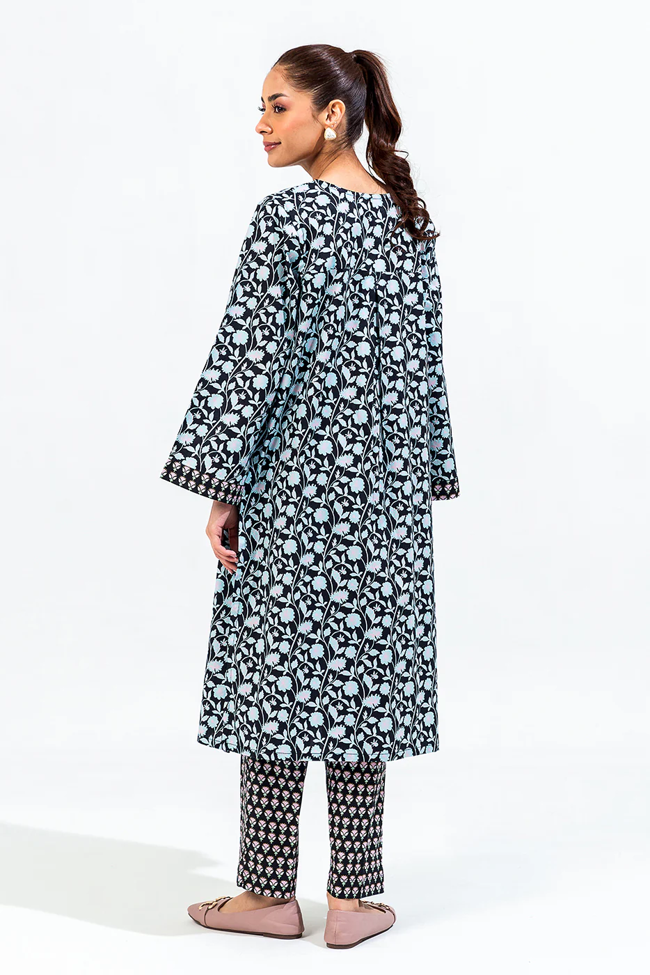 PRINTED CAMBRIC SHIRT (PRET) - Image 5