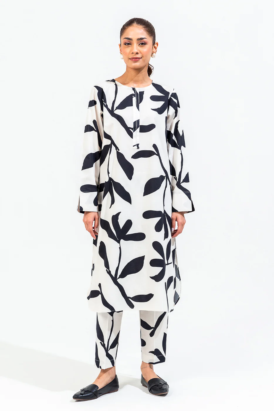 PRINTED CAMBRIC SHIRT (PRET) - Image 4