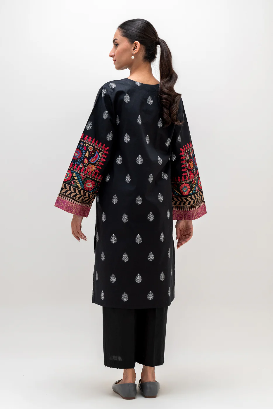 PRINTED CAMBRIC SHIRT (PRET) - Image 3