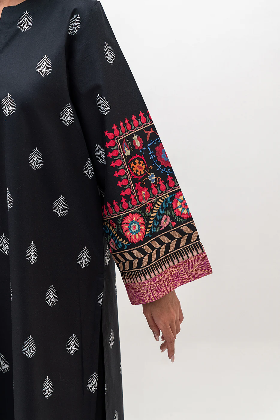 PRINTED CAMBRIC SHIRT (PRET) - Image 5