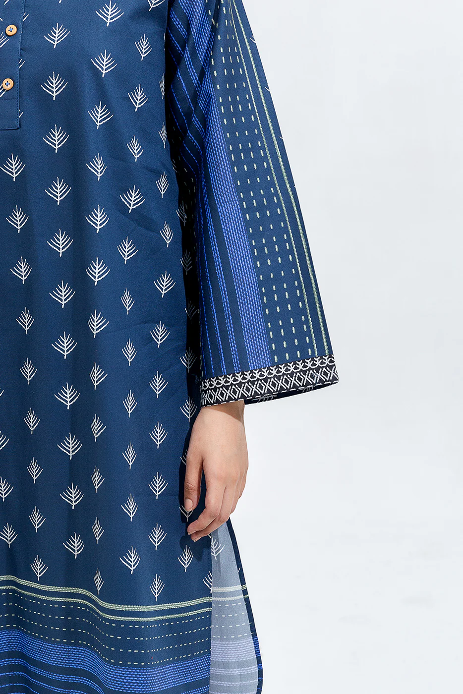 PRINTED CAMBRIC SHIRT (PRET) - Image 5