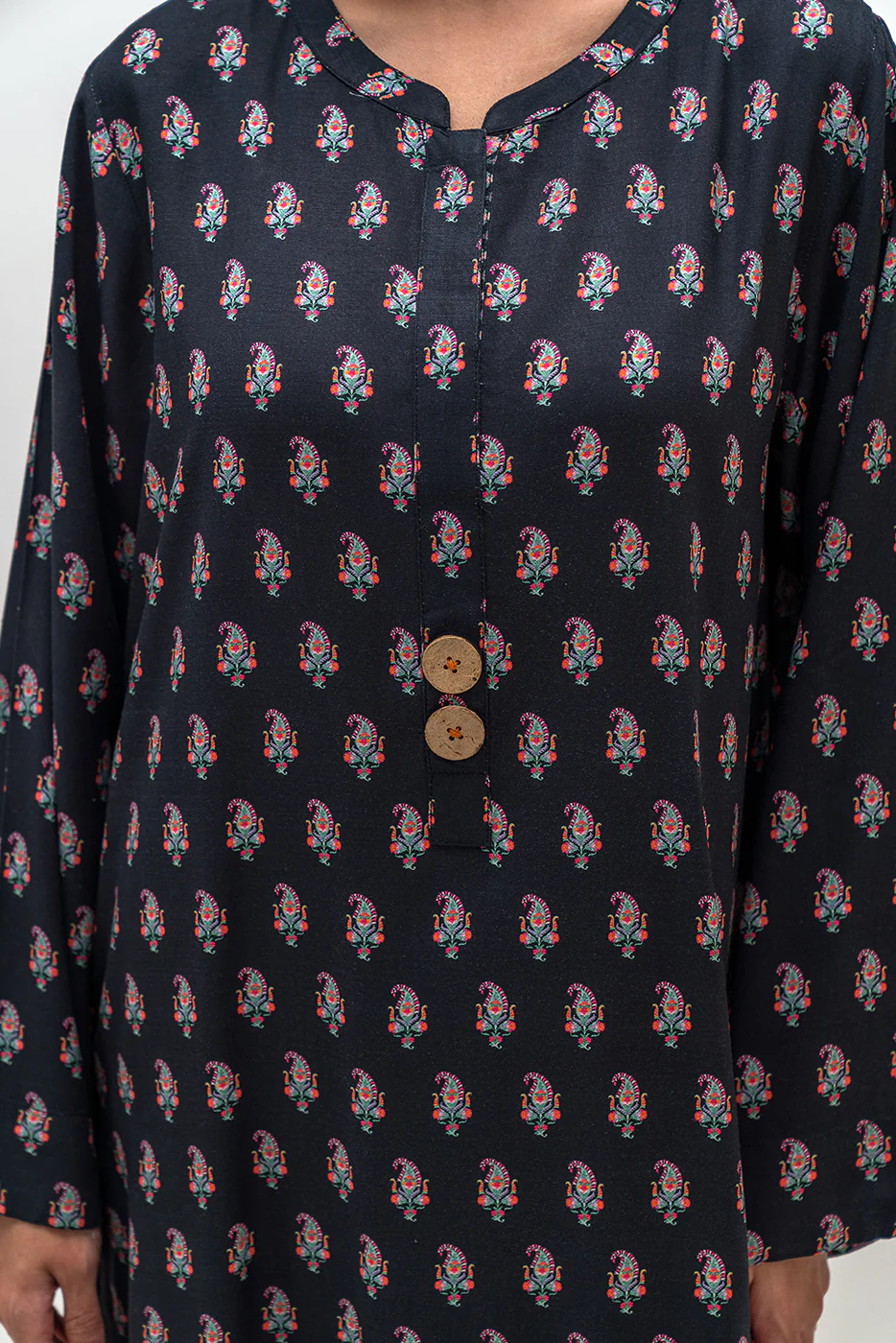2 PIECE PRINTED VISCOSE SUIT (PRET) - Image 5