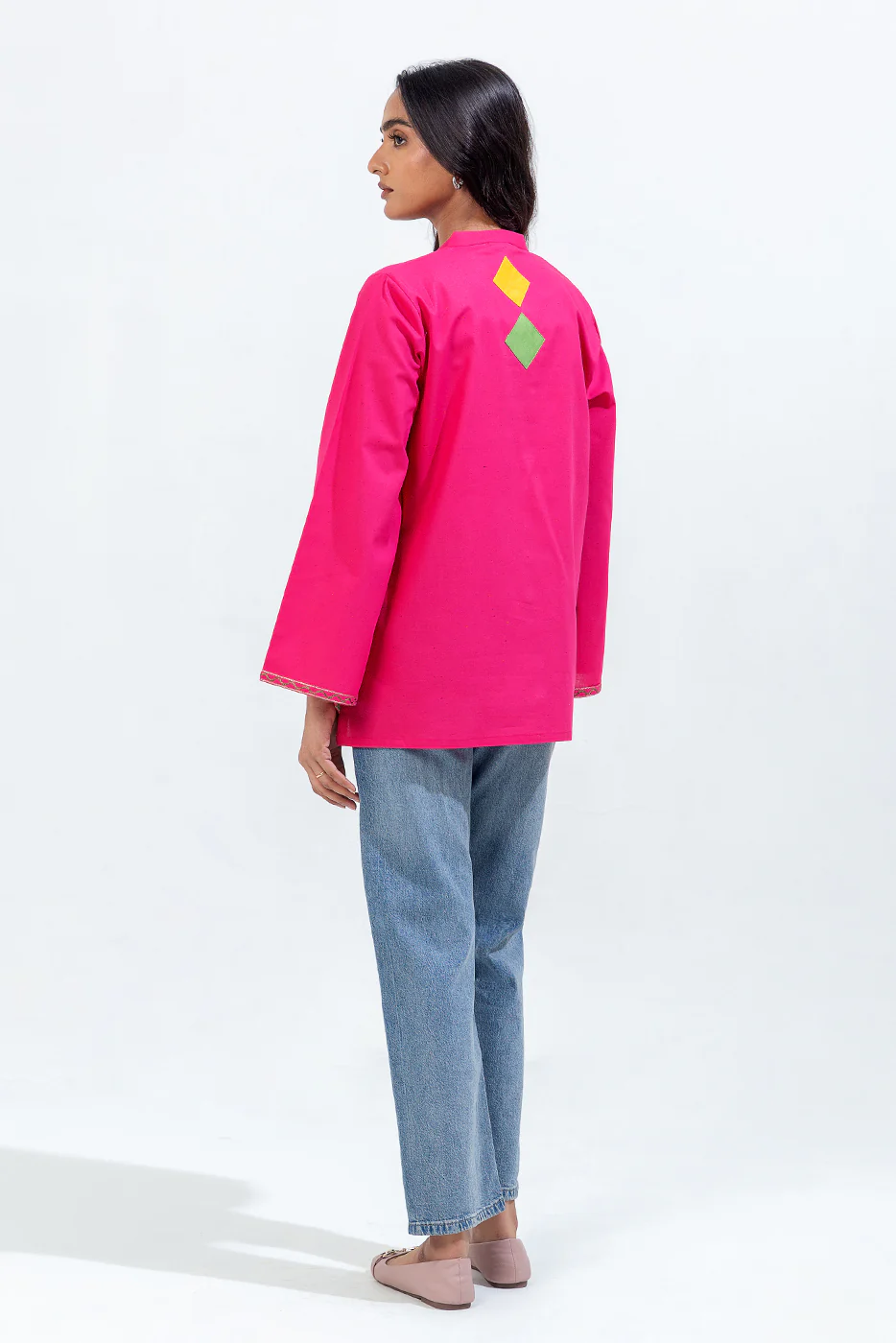 EMBROIDERED CAMBRIC TOP (PRET) - Image 3