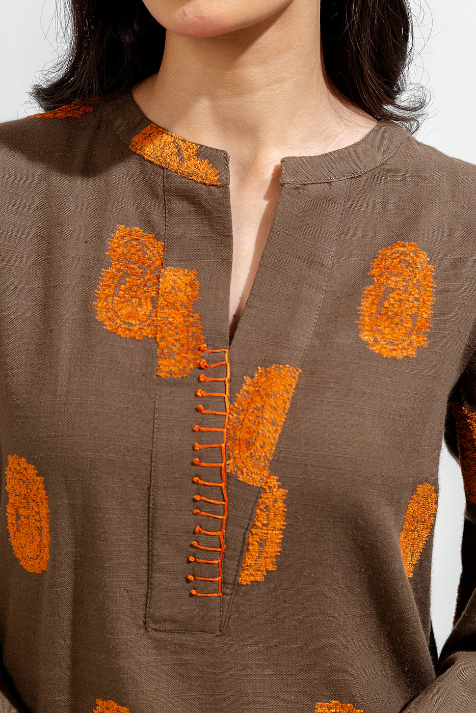 2 PIECE BASIC KHADDAR JACQUARD SUIT (PRET) - Image 4