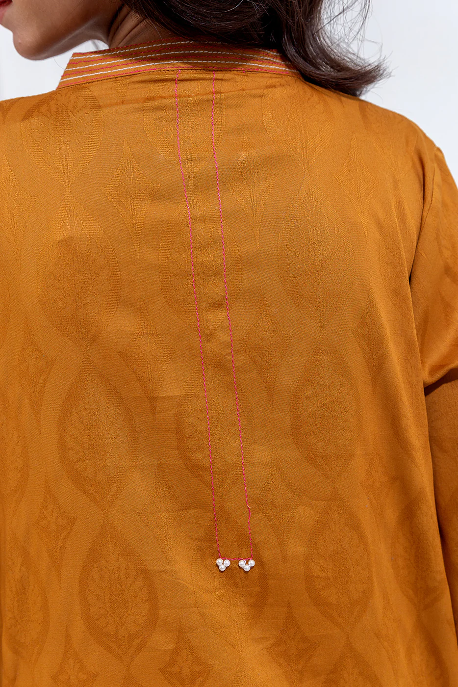 2 PIECE EMBROIDERED CAMBRIC JACQUARD SUIT (PRET) - Image 6