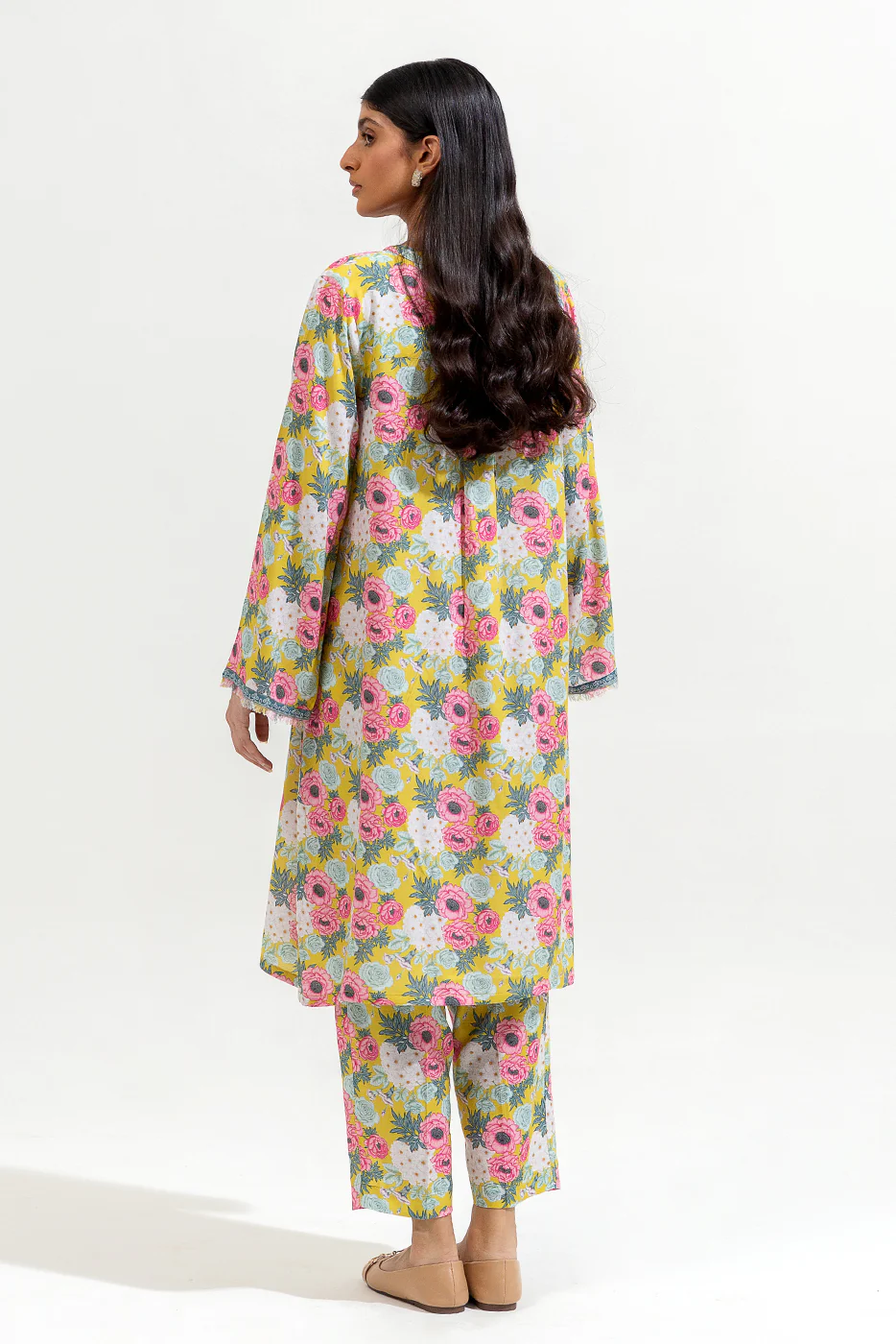 2 PIECE PRINTED VISCOSE SUIT (PRET) - Image 3