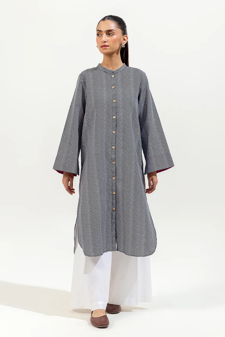 BASIC KHADDAR SHIRT (PRET) - Image 5