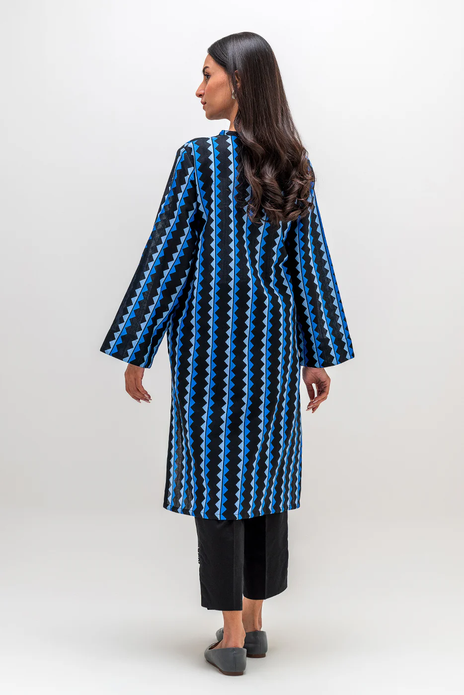 PRINTED KHADDAR SHIRT (PRET) - Image 3