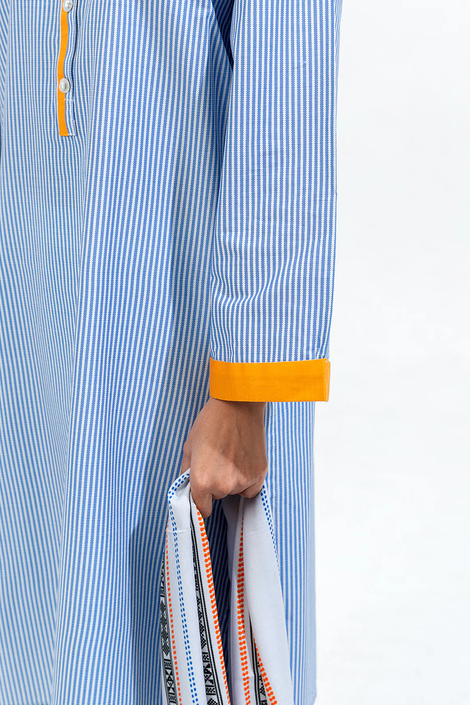 2 PIECE PRINTED CAMBRIC SUIT (PRET) - Image 6