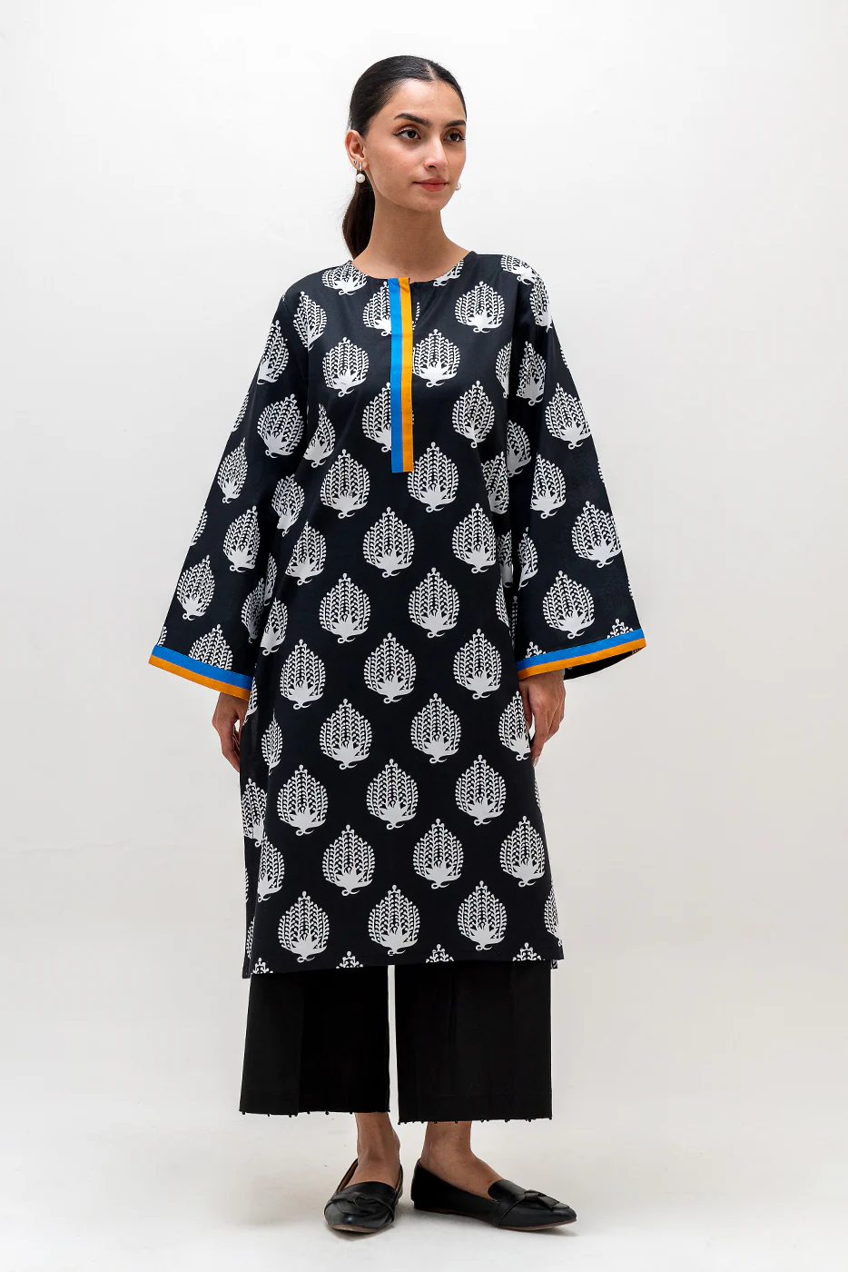 PRINTED CAMBRIC SHIRT (PRET) - Image 2