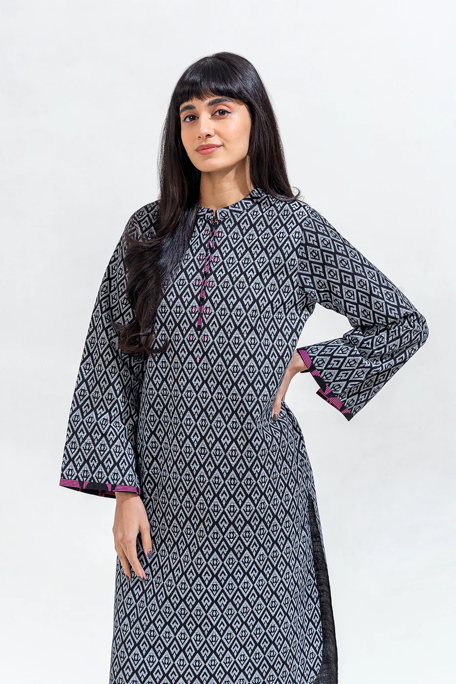 2 PIECE PRINTED KHADDAR SUIT (PRET) - Image 2