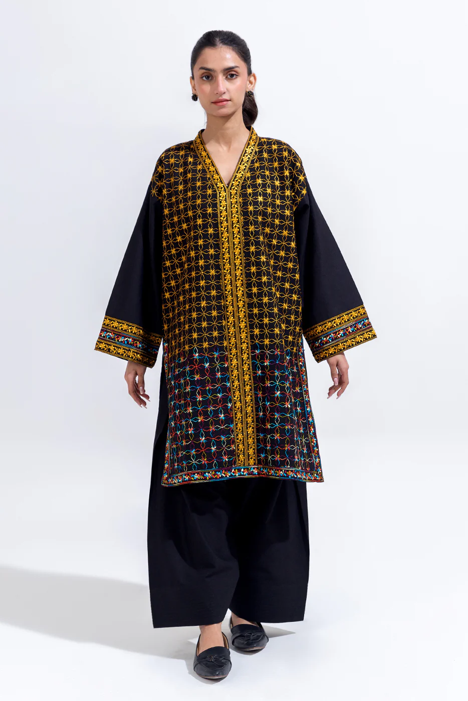 2 PIECE EMBROIDERED KHADDAR SUIT (PRET) - Image 2