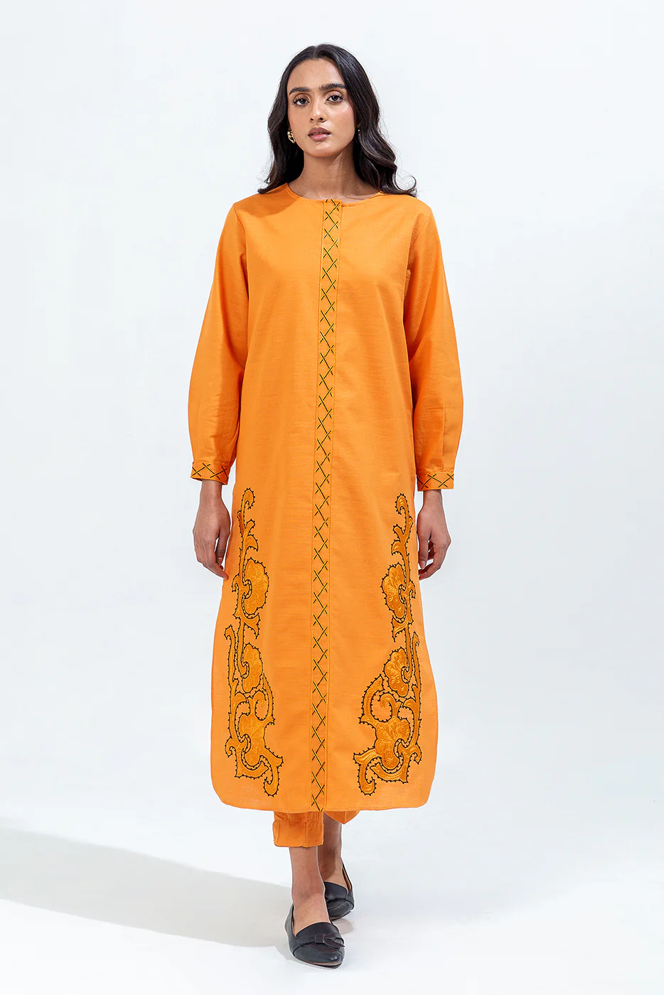 2 PIECE EMBROIDERED KHADDAR SUIT (PRET) - Image 2