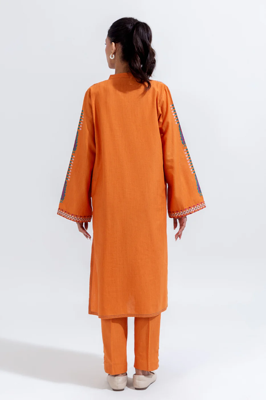 2 PIECE EMBROIDERED KHADDAR SUIT (PRET) - Image 3
