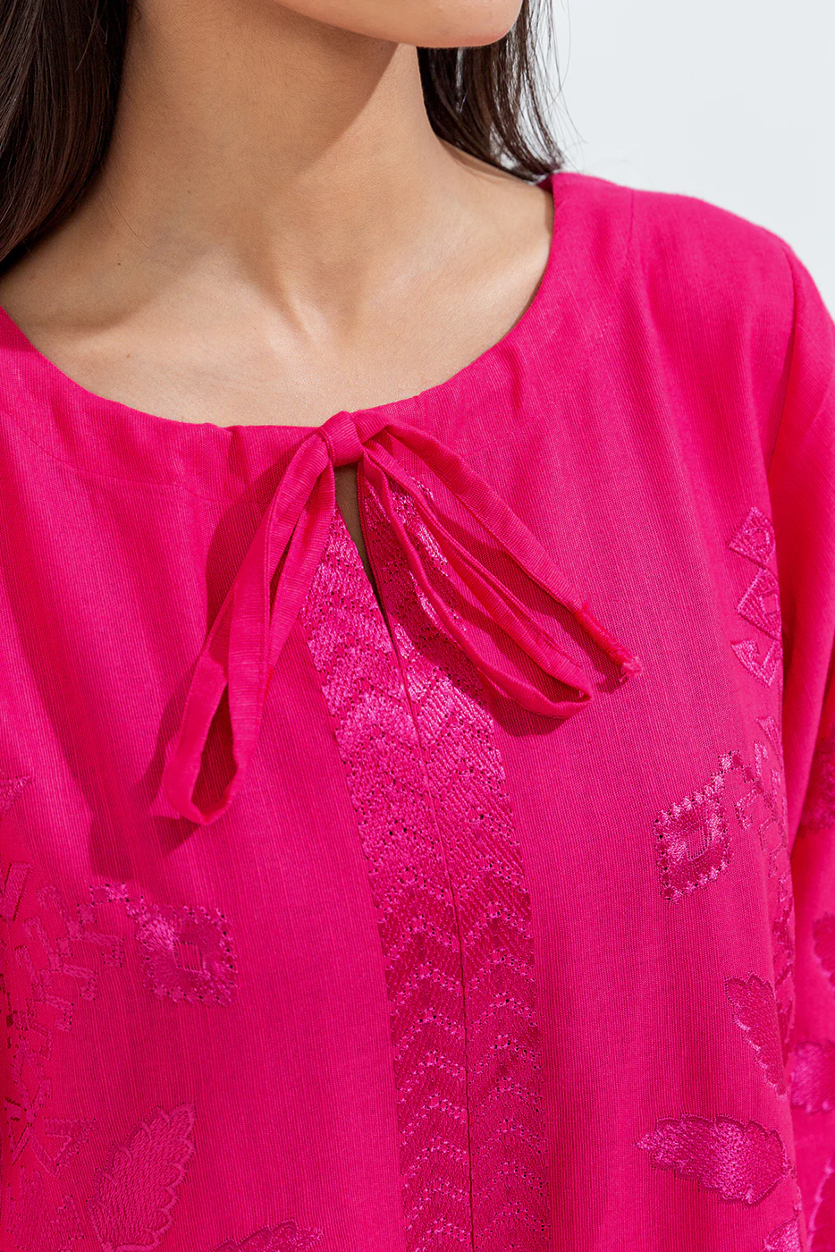 2 PIECE EMBROIDERED KHADDAR SUIT (PRET) - Image 2