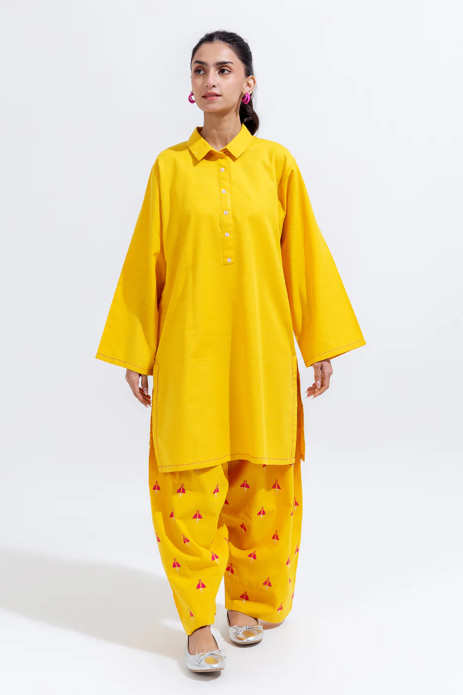 2 PIECE EMBROIDERED KHADDAR SUIT (PRET) - Image 2