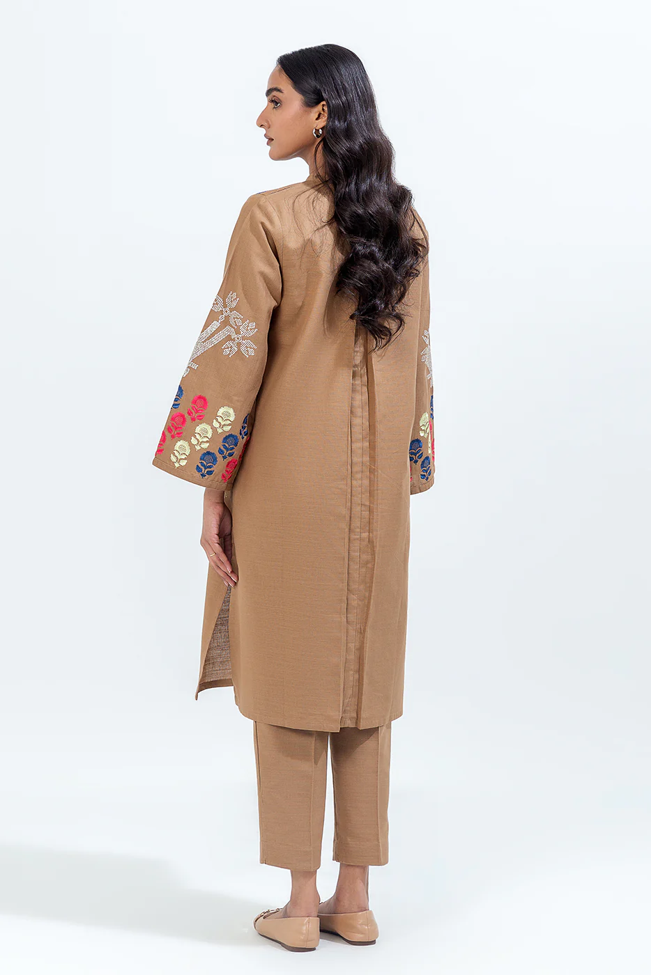 2 PIECE EMBROIDERED KHADDAR SUIT (PRET) - Image 3