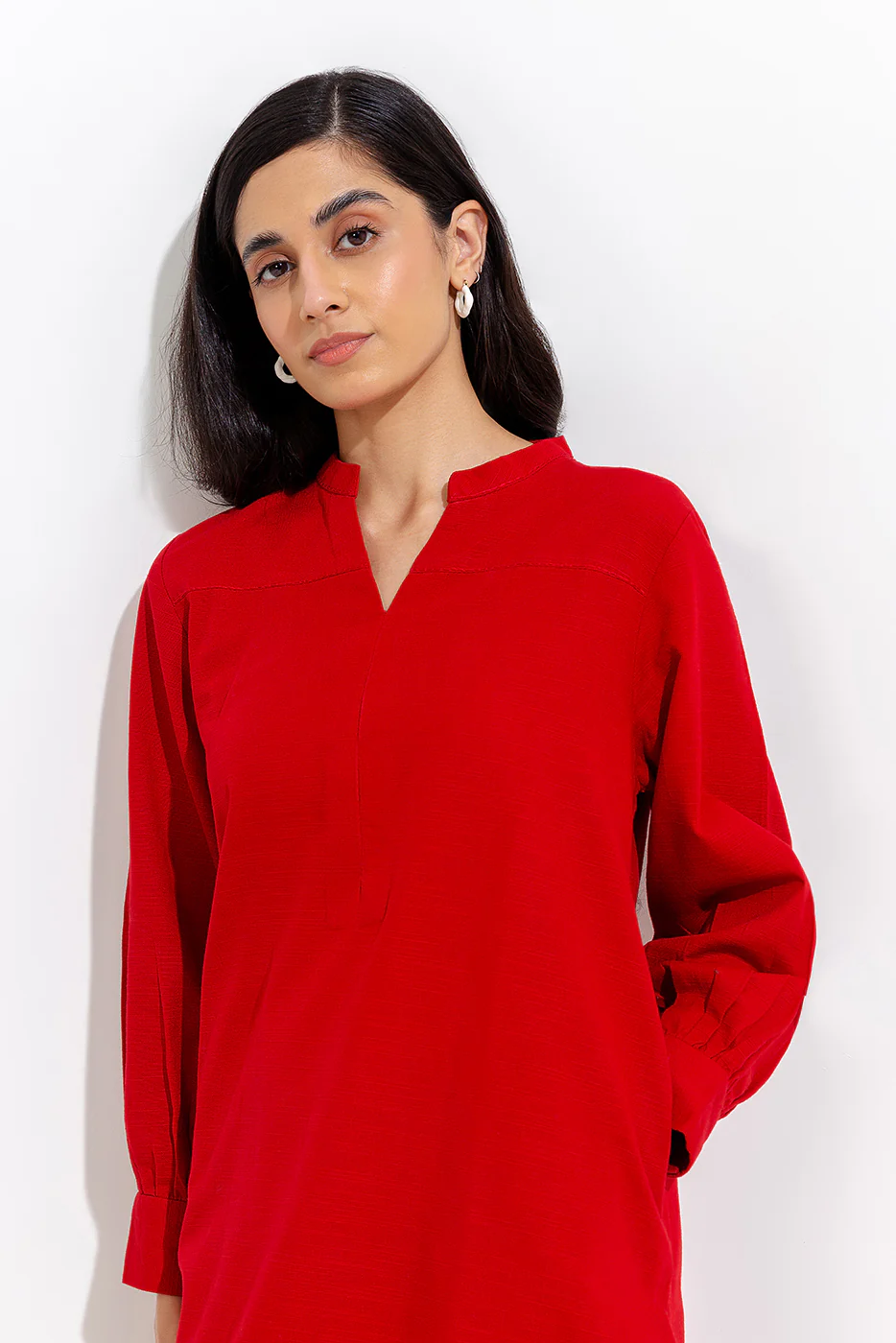 2 PIECE BASIC SLUB SUIT (PRET) - Image 2
