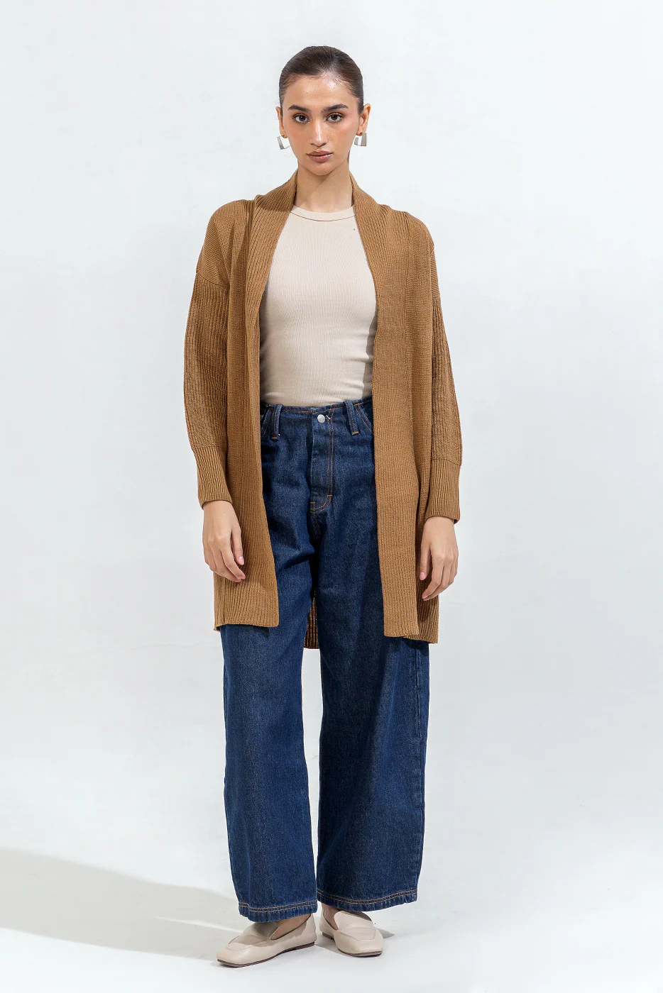 LONG KNITTED SHRUG - Image 2