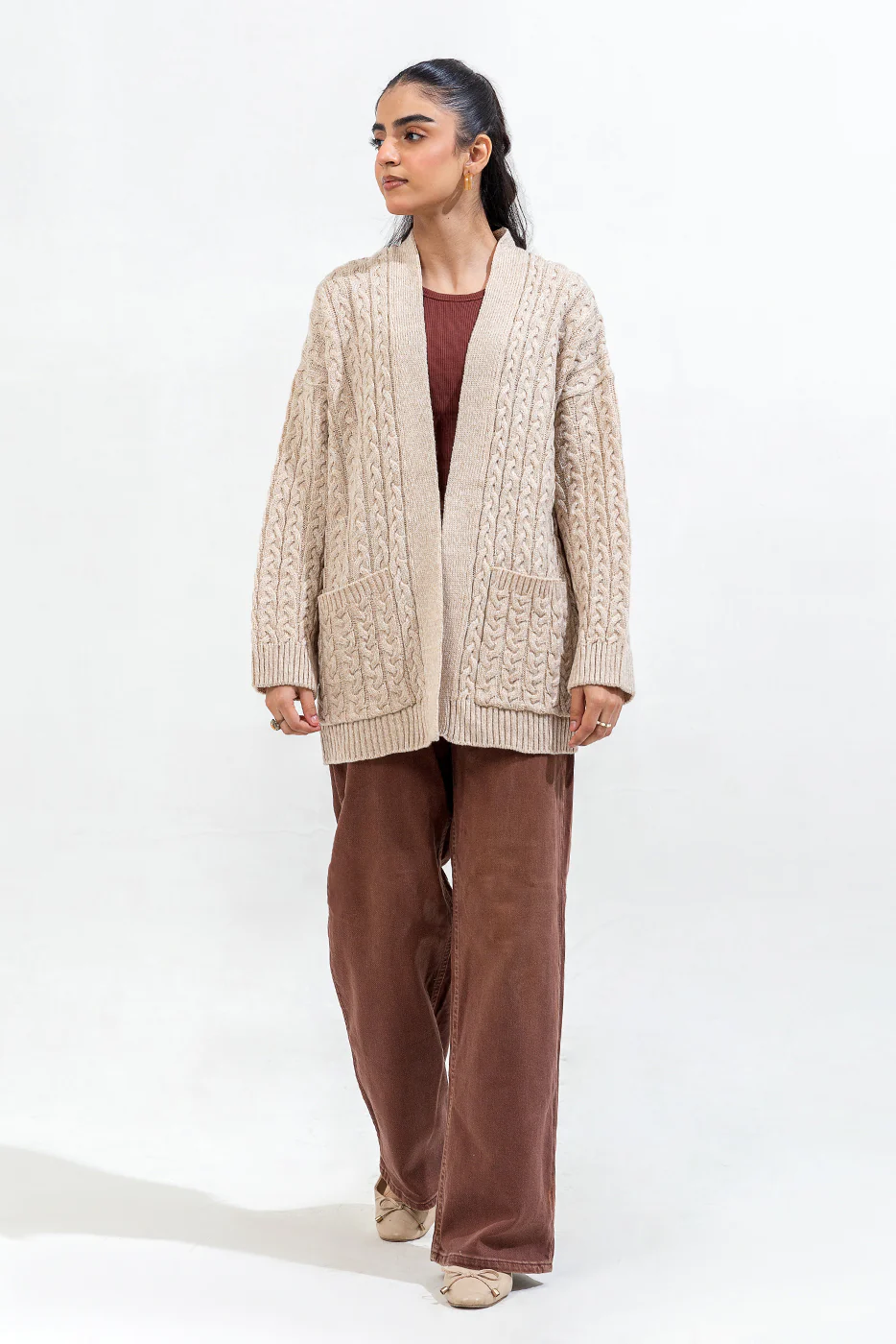 CABLE KNIT SHRUG - Image 3