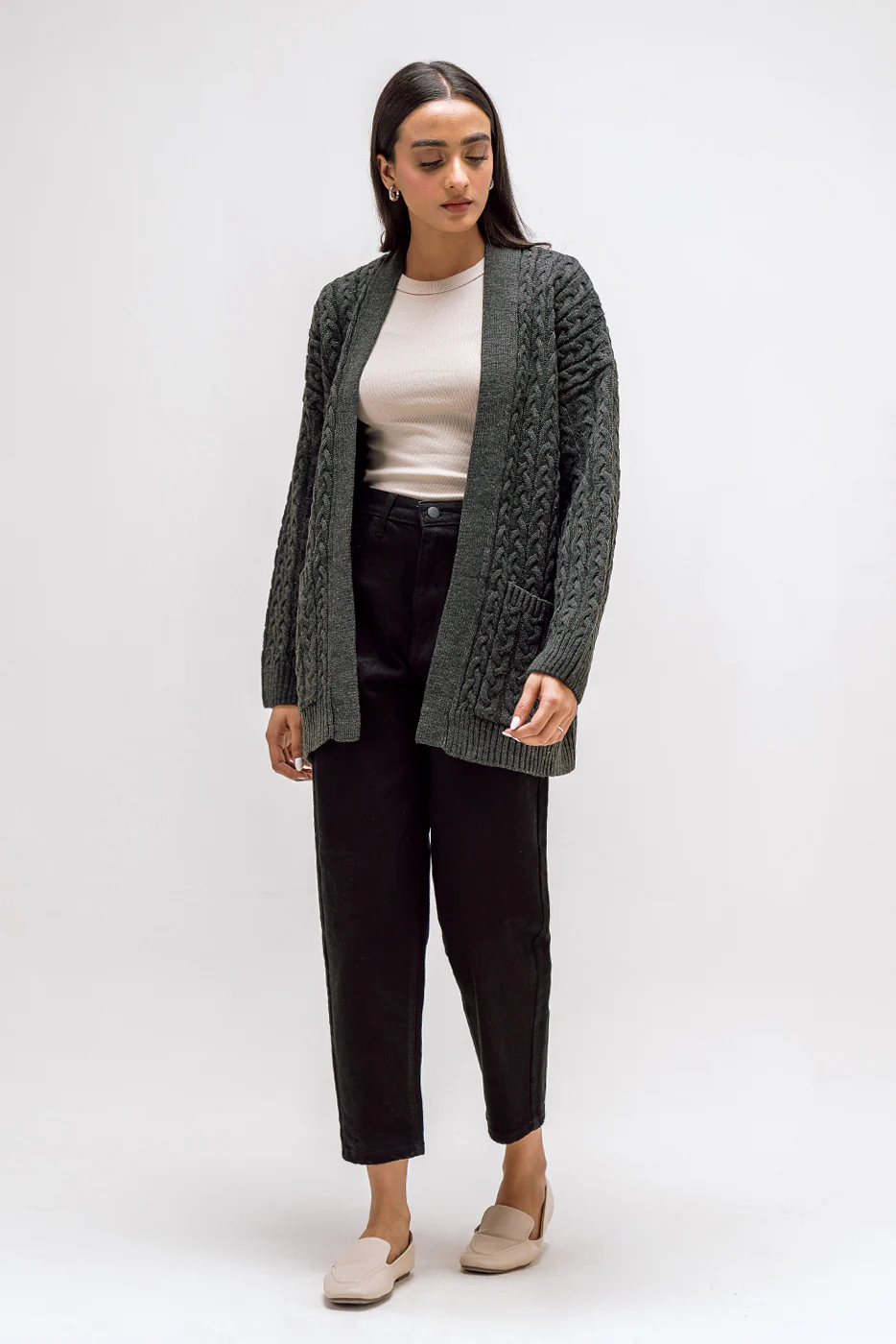CABLE KNIT SHRUG - Image 3